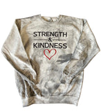 Glitter Heart Crewneck Sweatshirt - Storm