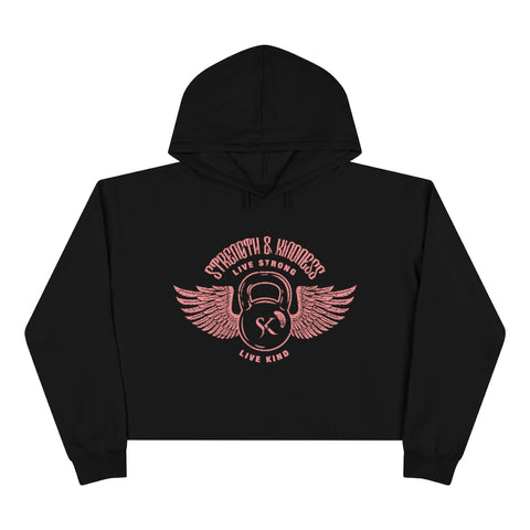 Winged Kettlebell Crop Hoodie