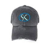 Blue SK Ponytail/Messy Bun Hat